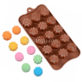 Moule Silicone à Chocolat Fleurs (x15)